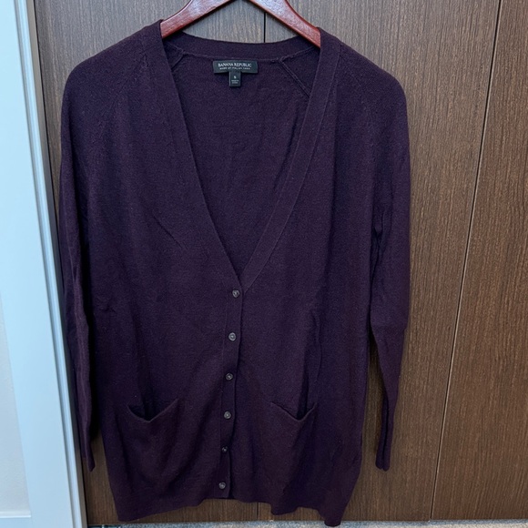 Banana Republic Sweaters - Banana Republic Women's Deep Purple Cardigan